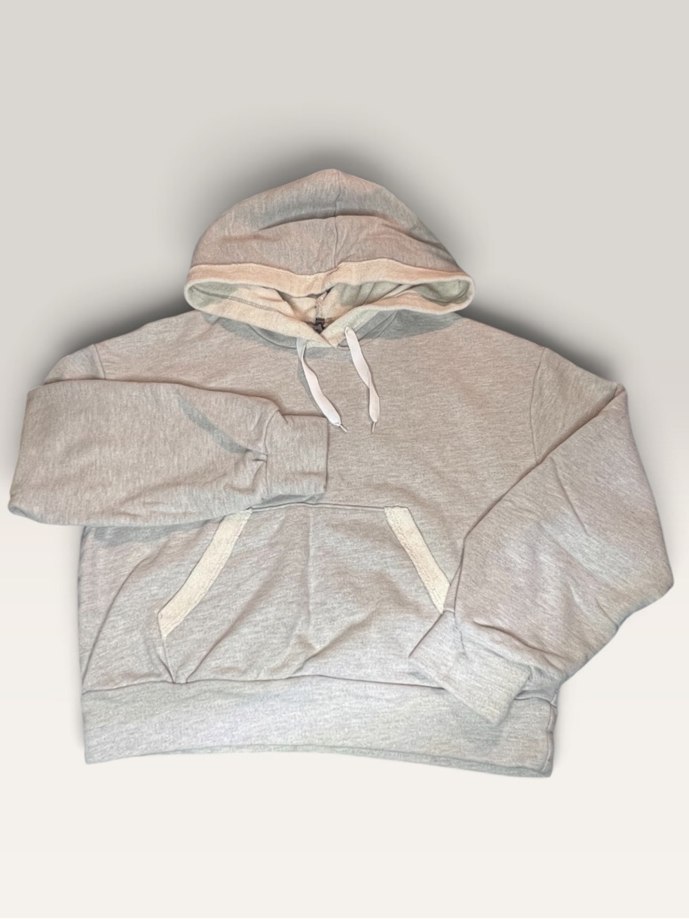 Vimmia Light Gray Hooded Pullover Sweatshirt M